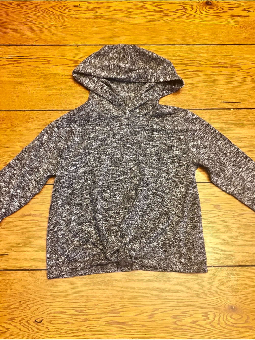 Old Navy Gray Marled Hoodie Sweatshirt